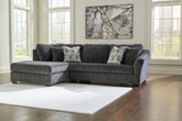 Orleans Furniture - Ashley Furniture - Biddeford Sectional - 2-Piece Sleeper Sectional with Chaise / Shadow - 35504S4